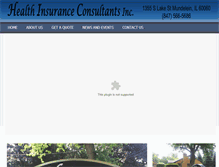 Tablet Screenshot of healthinsconsultants.com